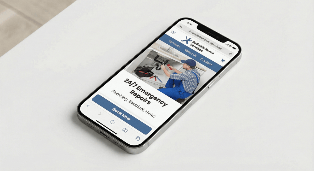 Functional Website on Mobile Device